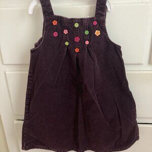 Gymboree Eggplant Corduroy Jumper Dress 5T